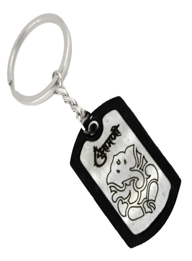 AFH Lord Chintamani Ganesha Brown White Decorative Key Chain for Unisex - Image 2